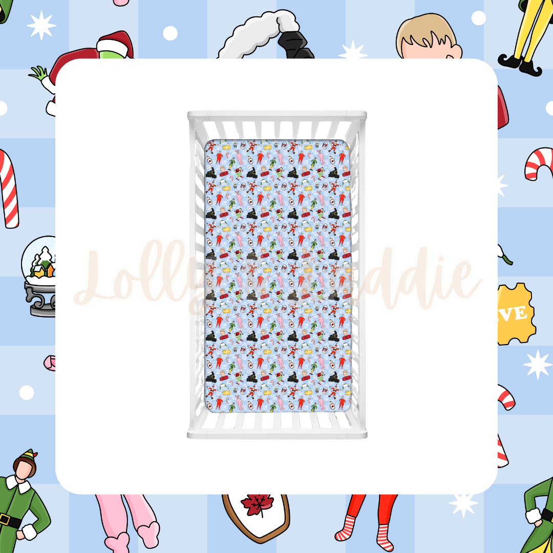 Merry Movie Mashup - Crib/Twin Sheet (READY-TO-SHIP)