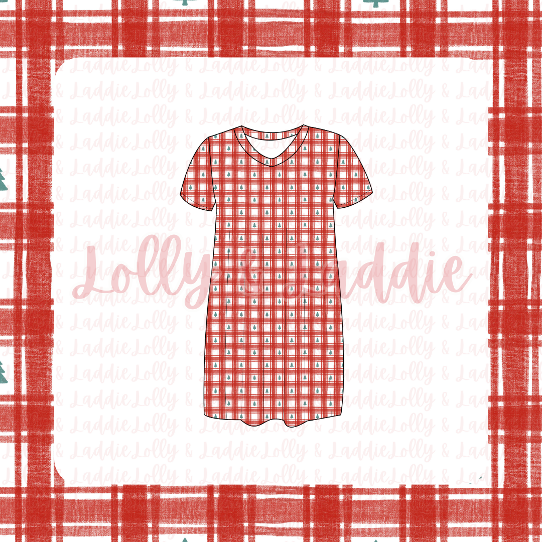 Tree-Mendous Tidings - Women’s Sleep Dress (PRE-ORDER)