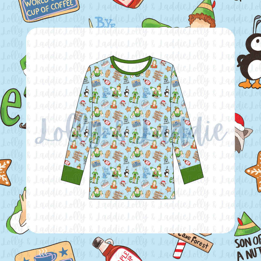 Cotton-Headed Ninny Muggins - Adult (Long-Sleeve Pajama Top) (PRE-ORDER)