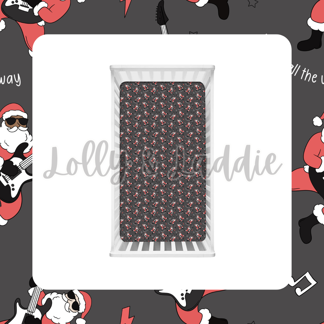 Rockin' Santa - Crib/Twin Sheet (READY-TO-SHIP)