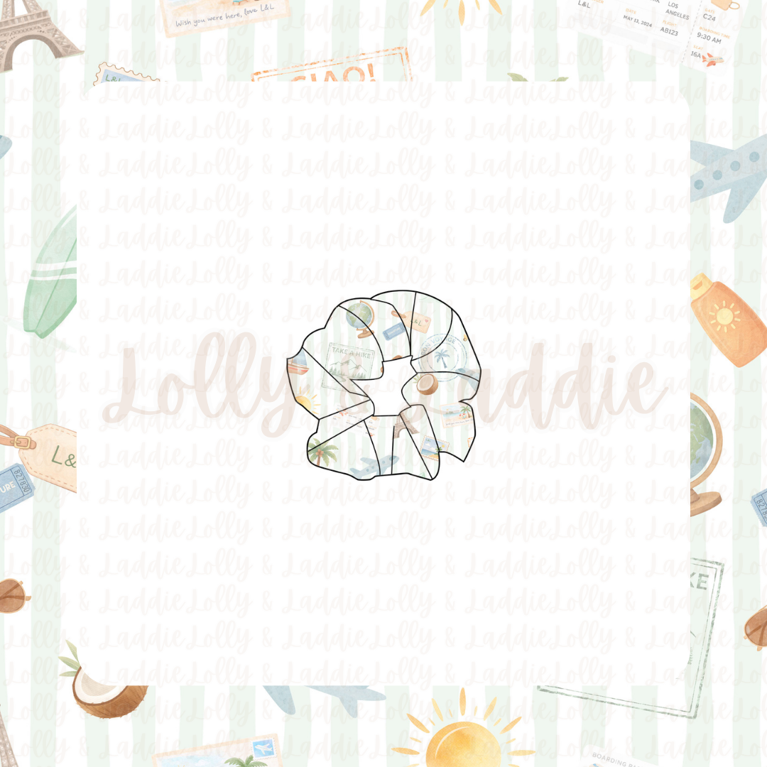 Wish You Were Here - Adult Scrunchie (READY-TO-SHIP)