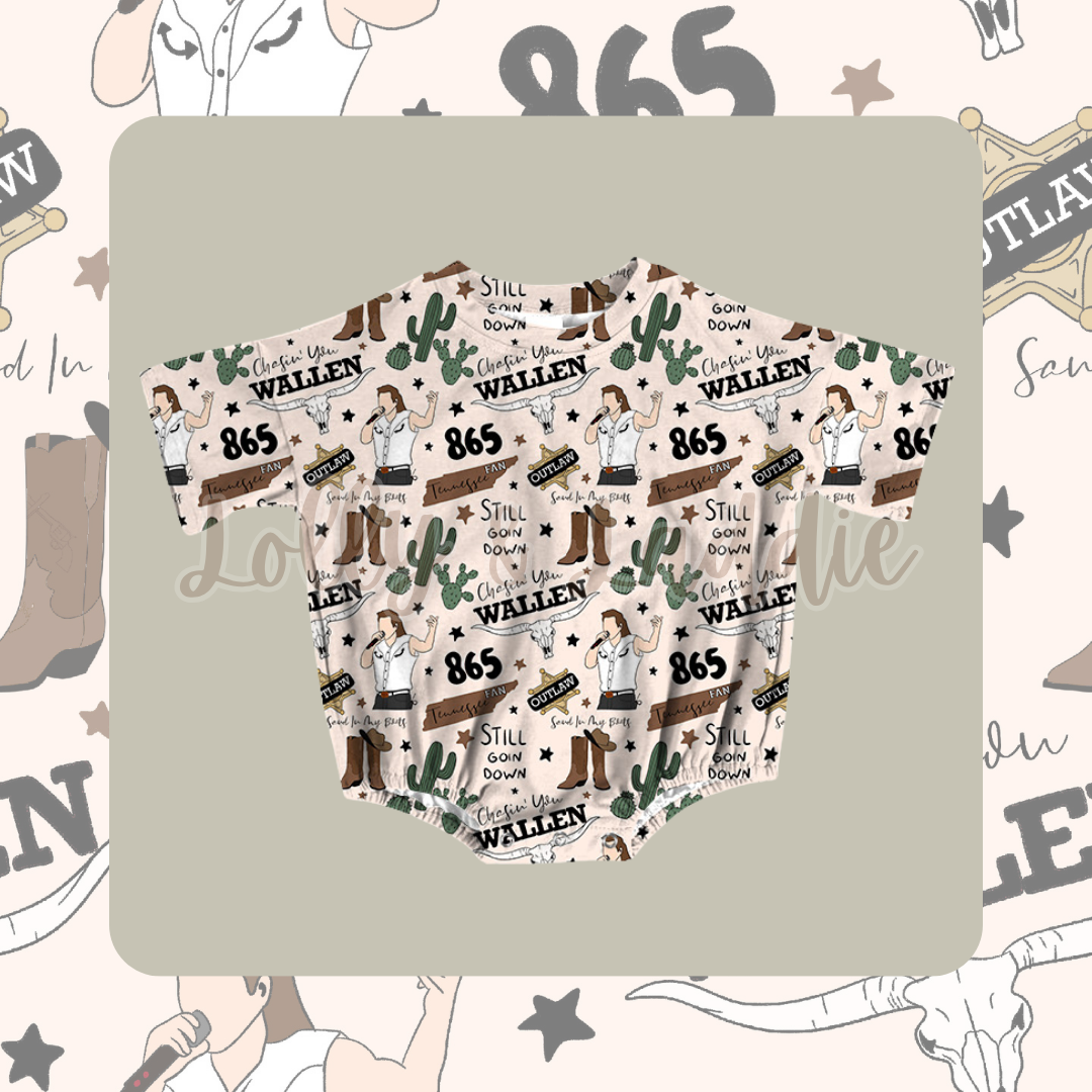 Long Live Cowgirls - 18 Month T-Shirt Bubble Romper (OLD MANUFACTURER/FINAL SALE)