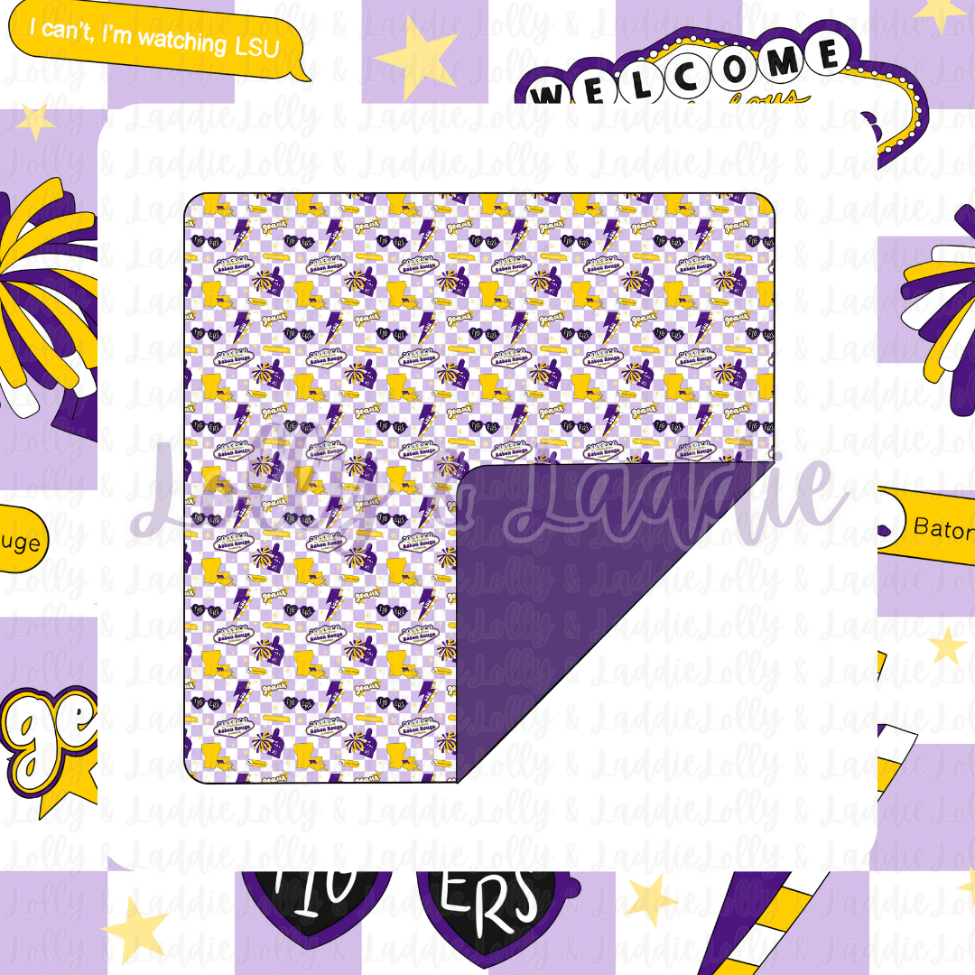 Geaux Tigers - Blanket (READY-TO-SHIP)