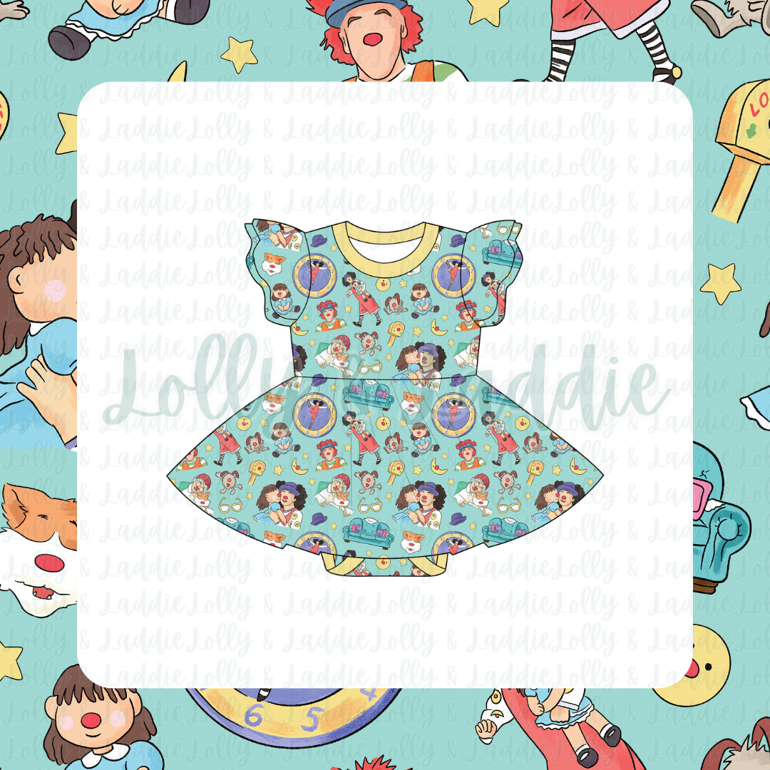 Ten Second Tidy - Short Sleeve Twirl Dress with Bodysuit (PRE-ORDER)