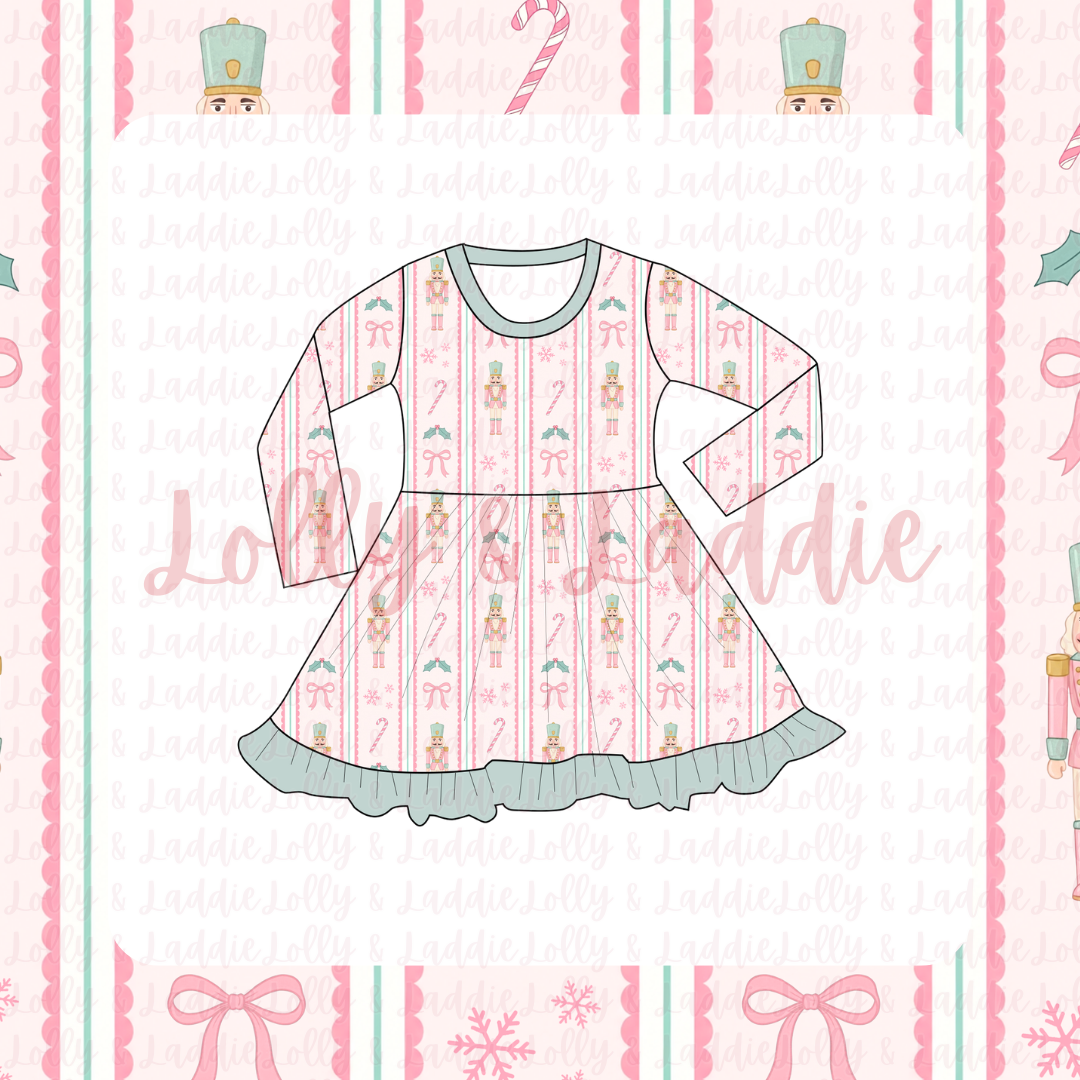 Sugar Plum Society - Long Sleeve Twirl Dress (PRE-ORDER)