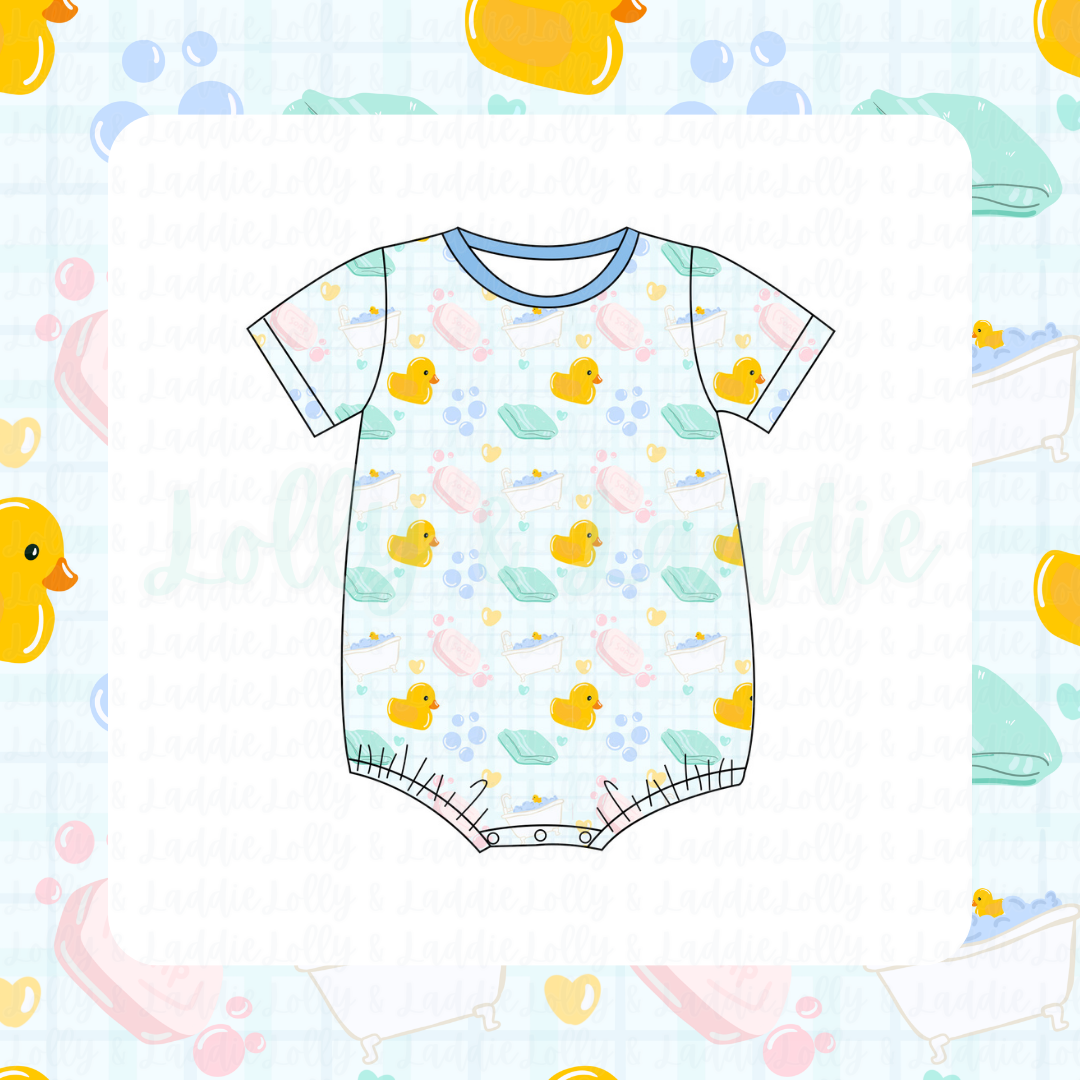 Splish Splash - T-Shirt Romper (READY-TO-SHIP)