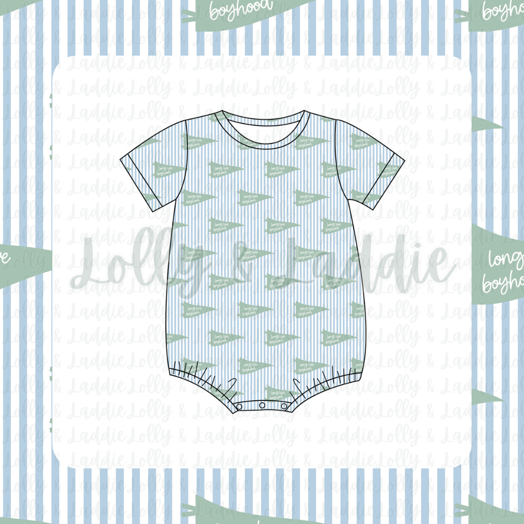 Long Live Boyhood - T-Shirt Romper (READY-TO-SHIP)