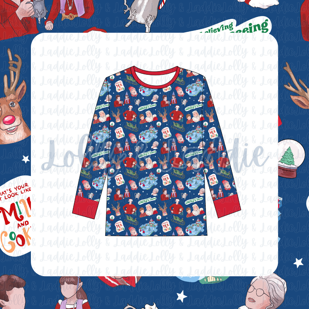 Believing Is Seeing - Adult (Long-Sleeve Pajama Top) (PRE-ORDER)