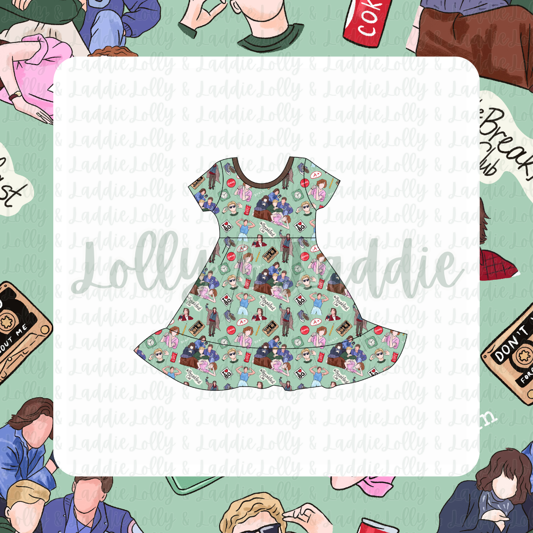 Rebel Morning - Short Sleeve Twirl Dress (READY-TO-SHIP)