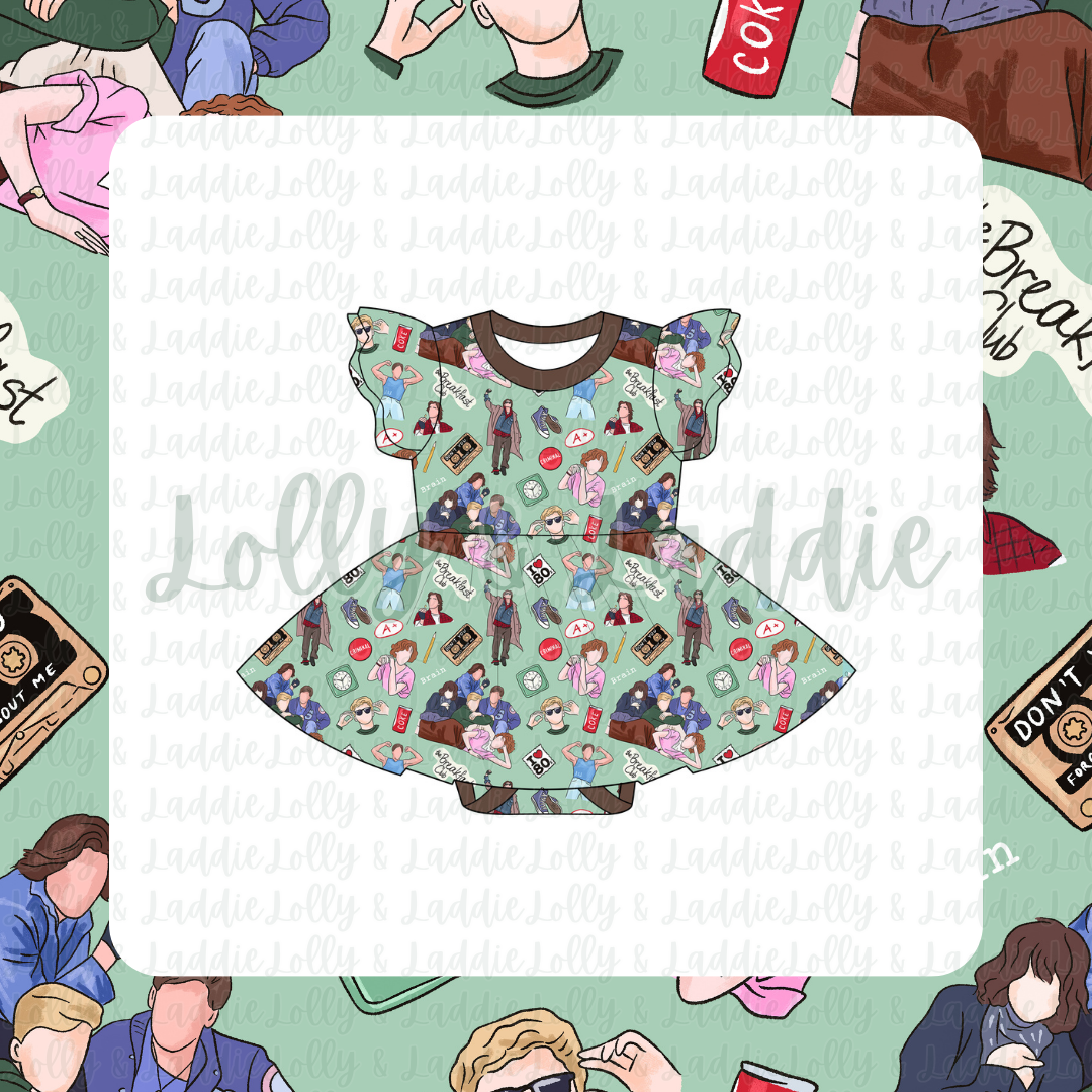 Rebel Morning - Short Sleeve Twirl Dress with Bodysuit (READY-TO-SHIP)