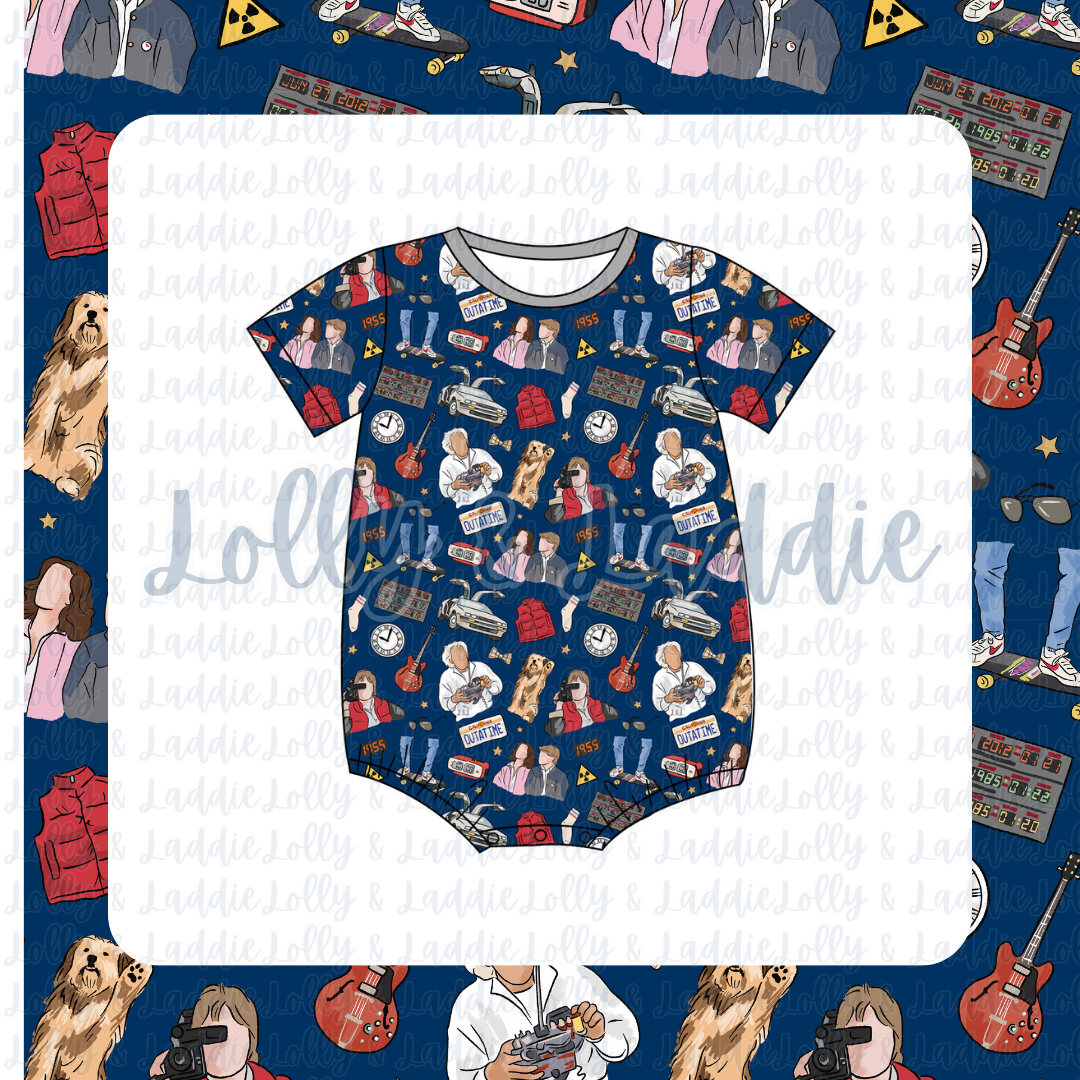 Retro Rewind - T-Shirt Romper (READY-TO-SHIP)