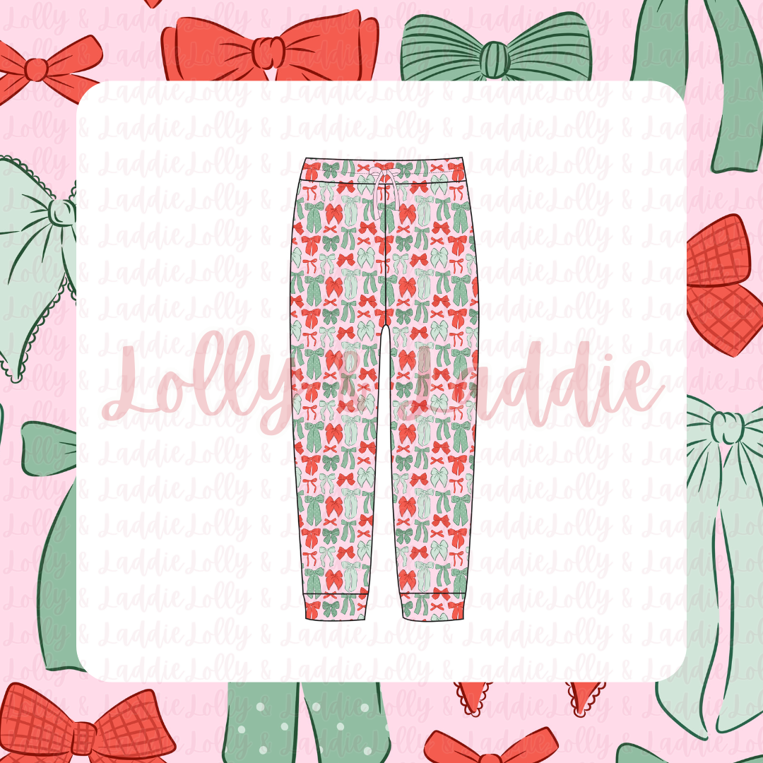 Wrapped In Bows - Adult (Jogger Pants) (PRE-ORDER)