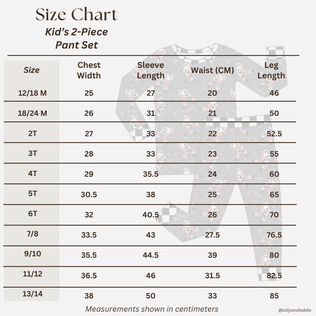 Rockin' Santa - Kid (Pant Set) (READY-TO-SHIP)