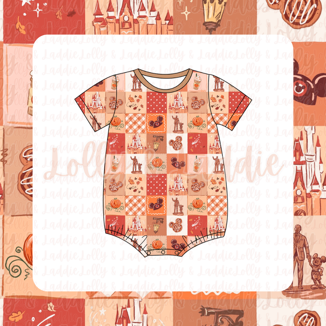 Pumpkins & Pixie Dust - T-Shirt Romper (PRE-ORDER)