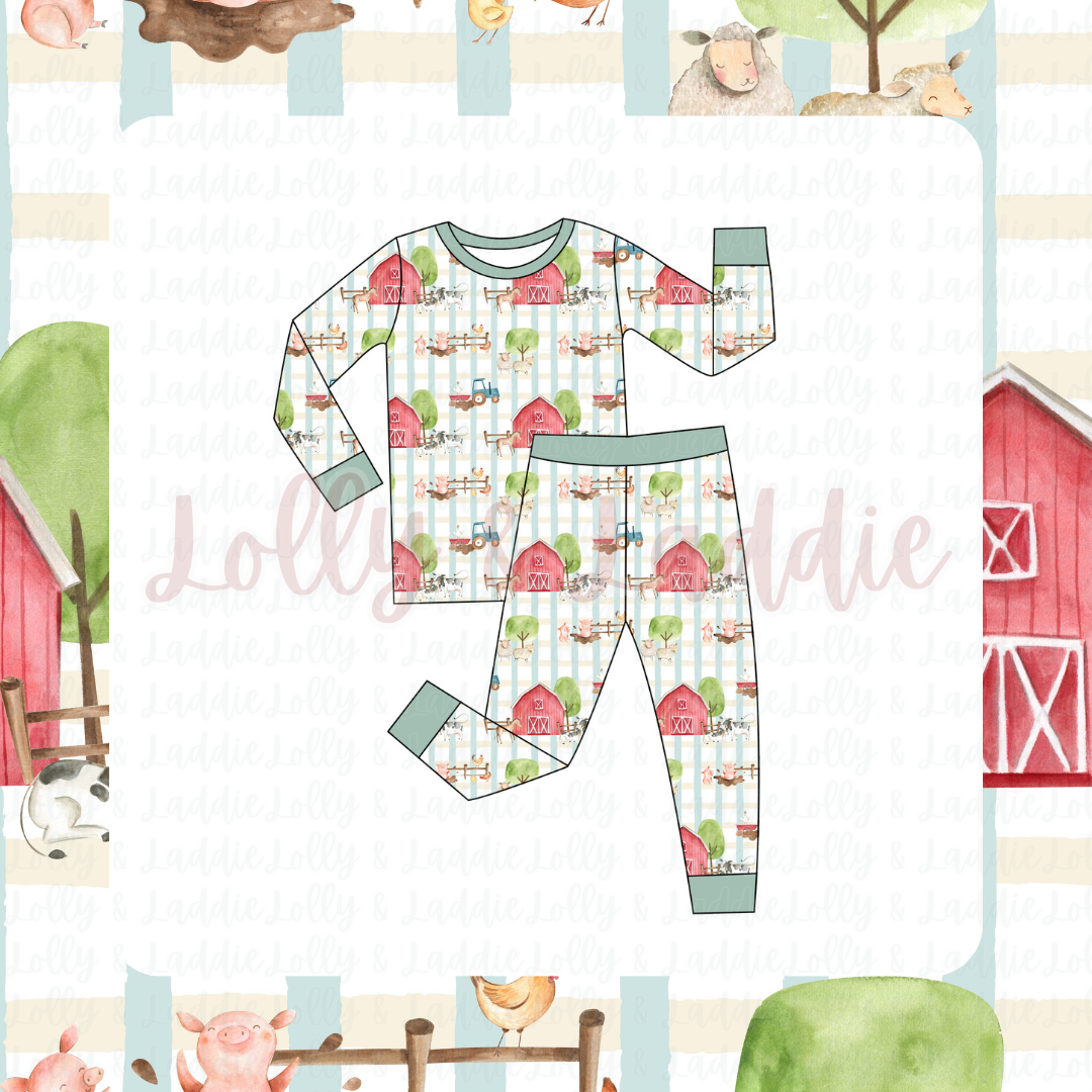 Little Red Barn - Kid (Pant Set) (READY-TO-SHIP)