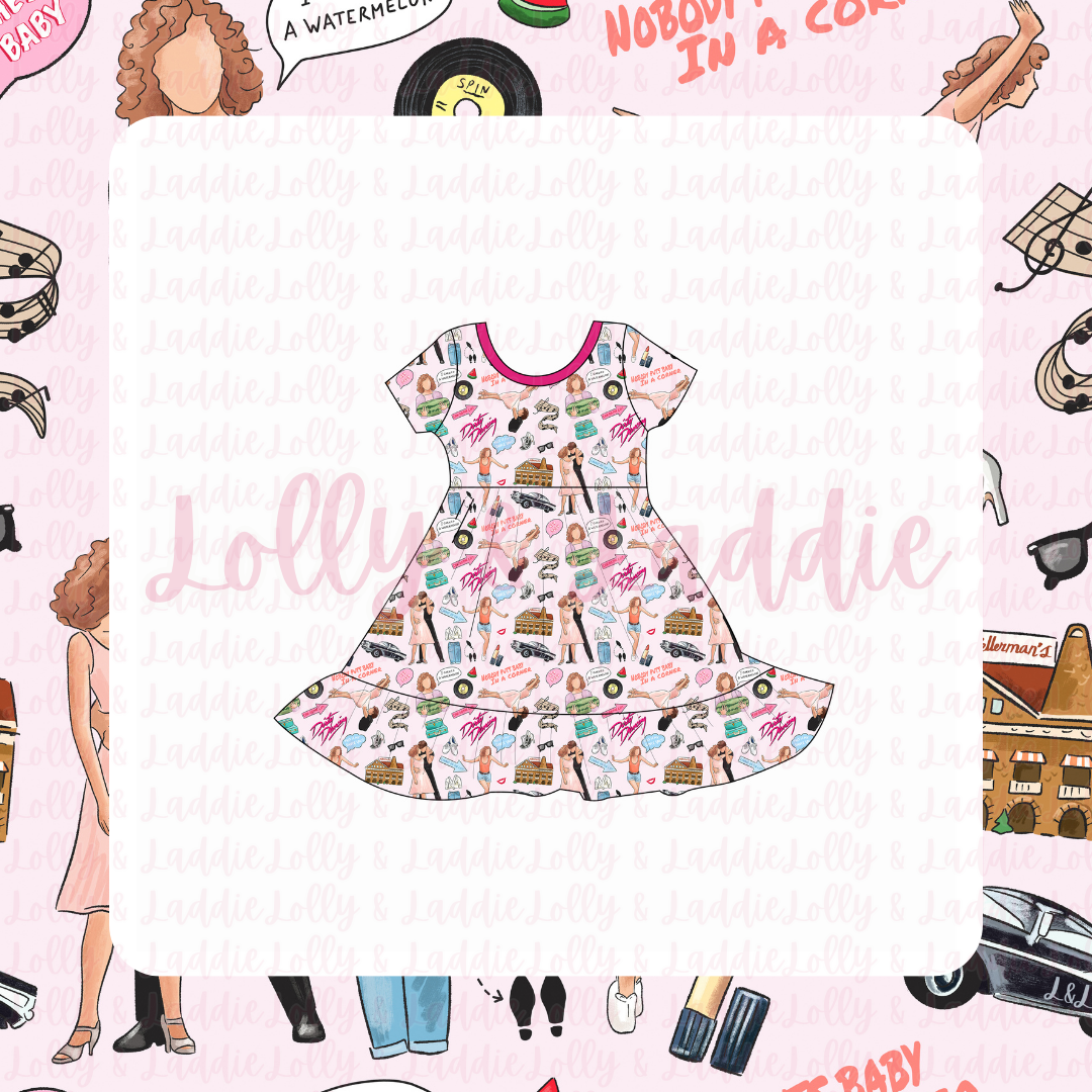 Time Of My Life - Short Sleeve Twirl Dress (READY-TO-SHIP)