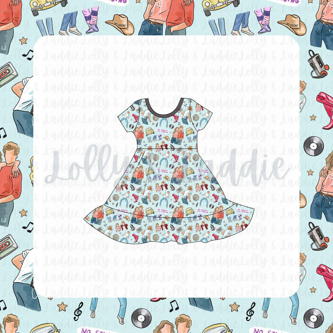 Cut Loose - Short Sleeve Twirl Dress (READY-TO-SHIP)