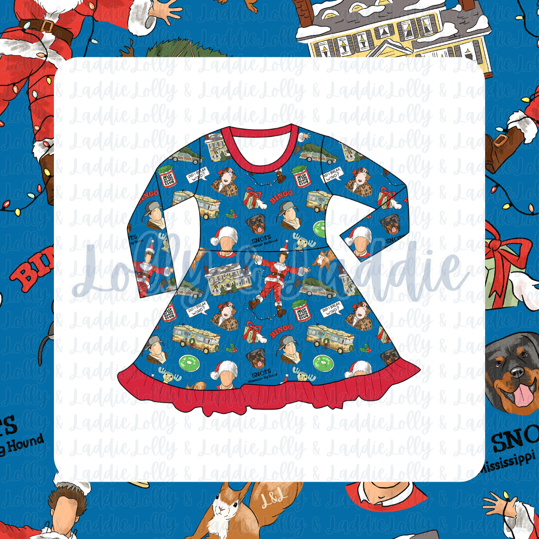 It’s A Beaut, Clark - Long Sleeve Twirl Dress (PRE-ORDER)