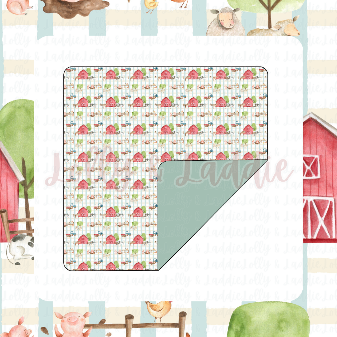 Little Red Barn - Blanket (READY-TO-SHIP)