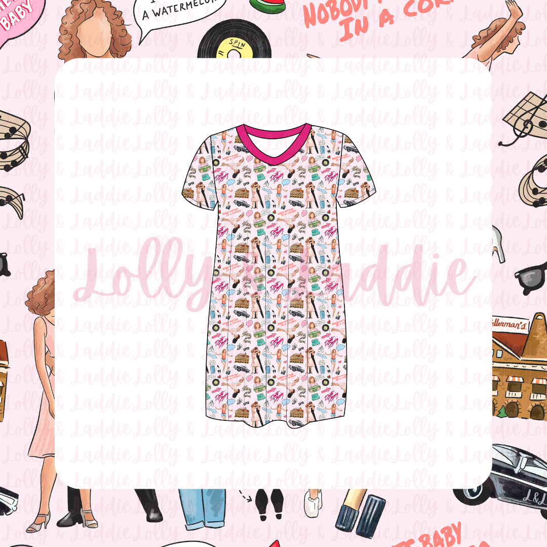 Time Of My Life - Women’s Sleep Dress (READY-TO-SHIP)
