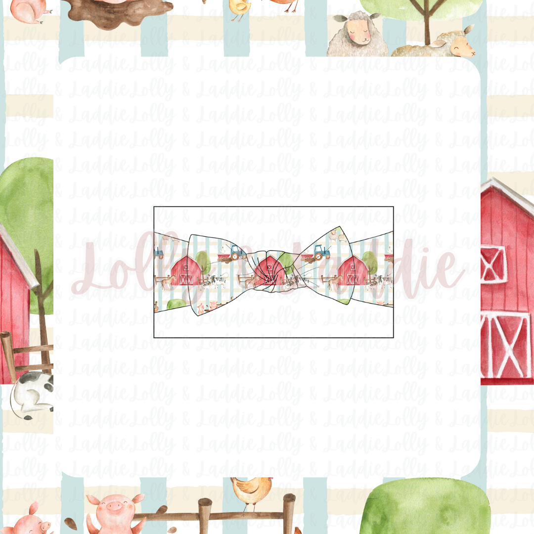 Little Red Barn - Baby Headband (READY-TO-SHIP)