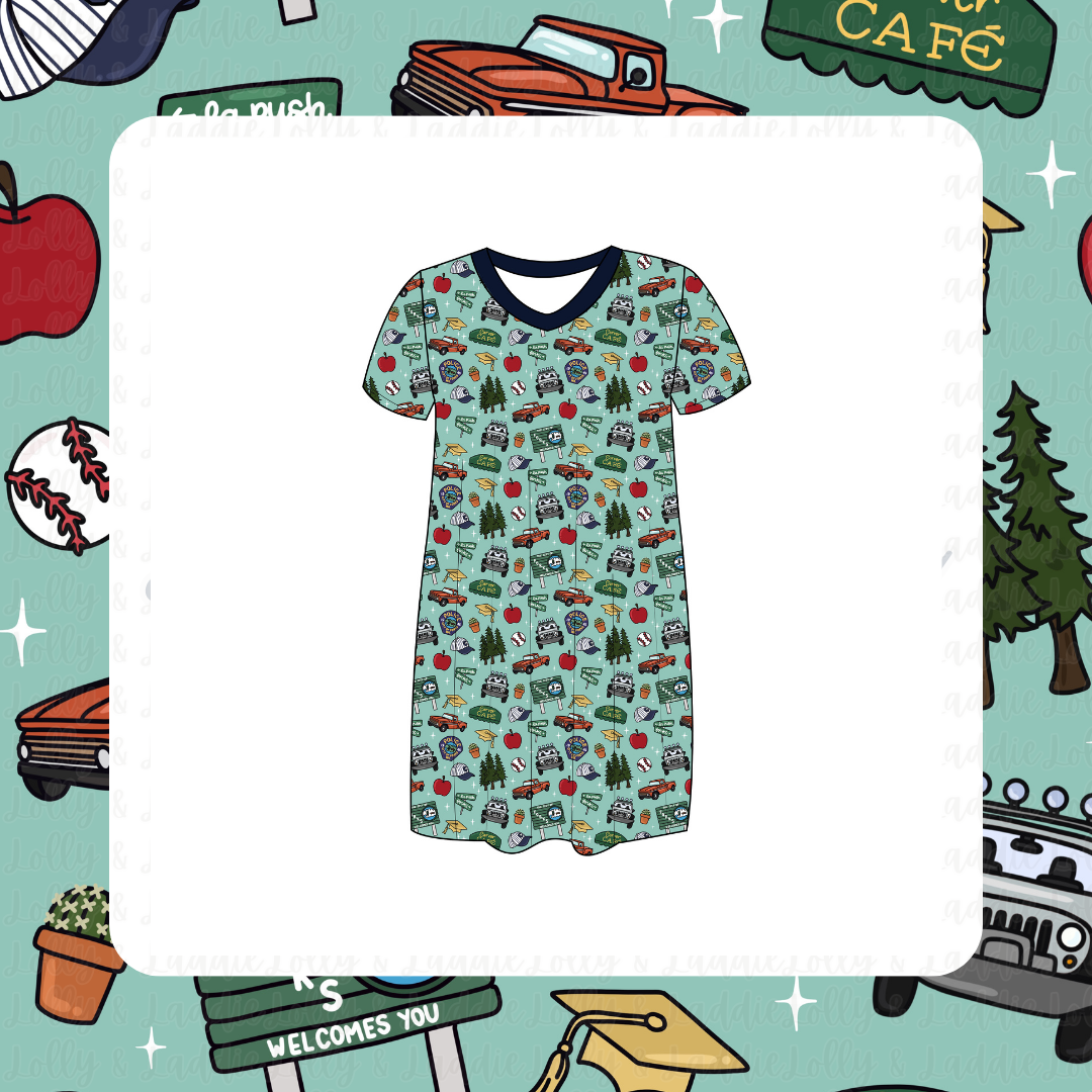 Starlit Forks - Women’s Sleep Dress