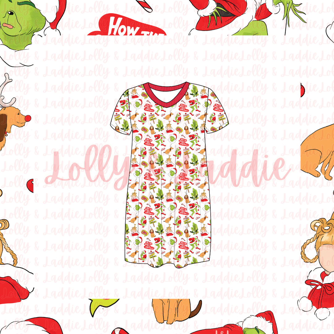 You’re A Mean One - Women’s Sleep Dress (PRE-ORDER)