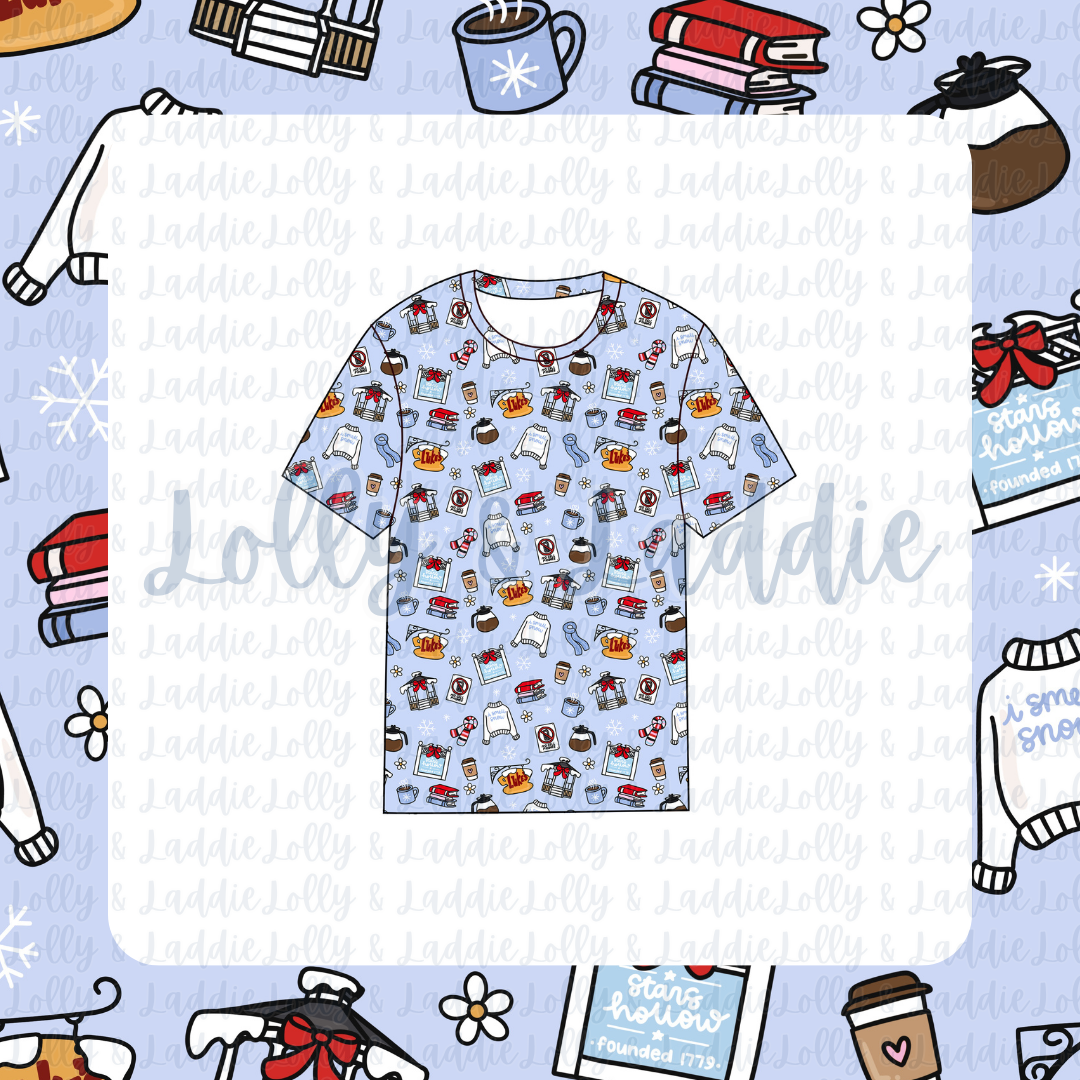 Christmas In The Hollow - Adult (Short-Sleeve Pajama Top) (PRE-ORDER)
