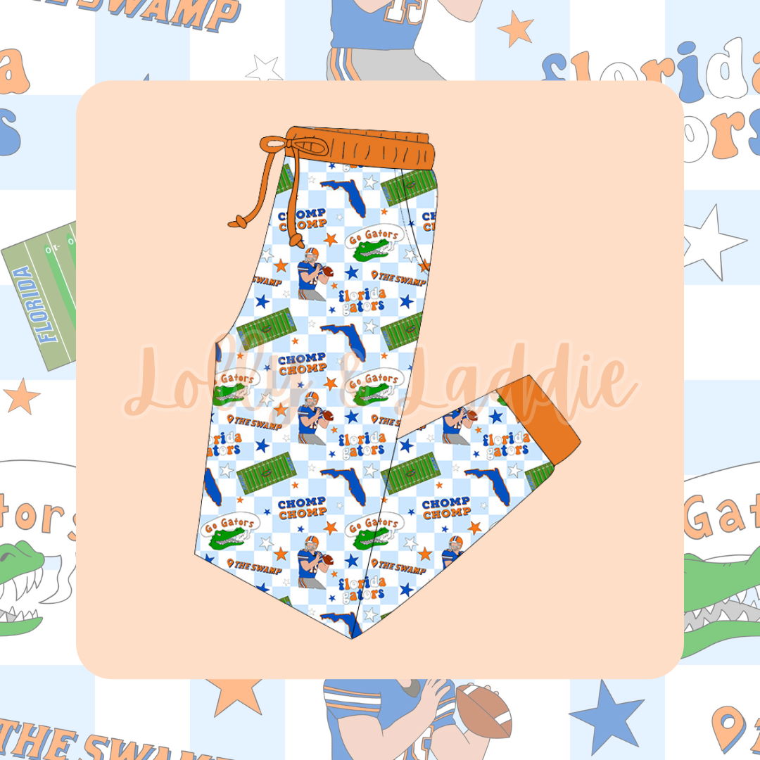 Go Gators (Blue) - Adult Jogger Pants (OLD MANUFACTURER/FINAL SALE)