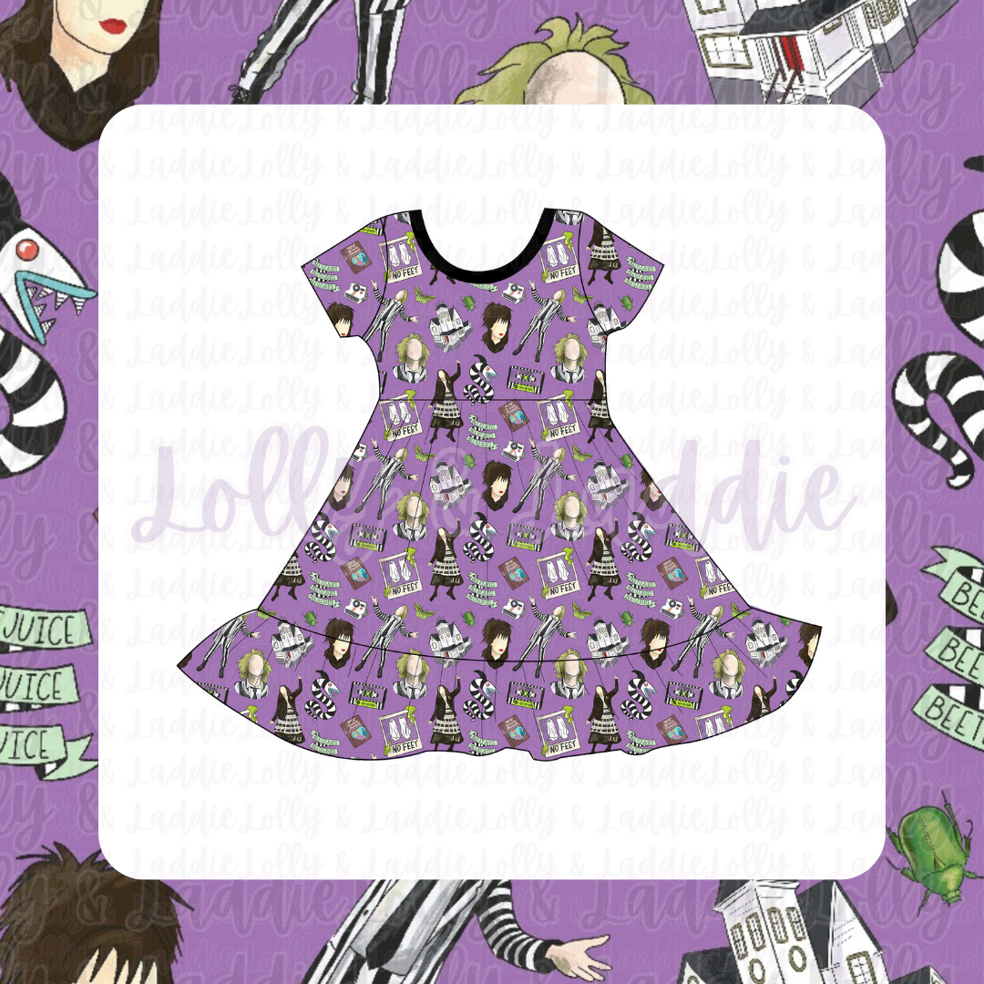 Strange & Unusual - Short Sleeve Twirl Dress (PRE-ORDER)