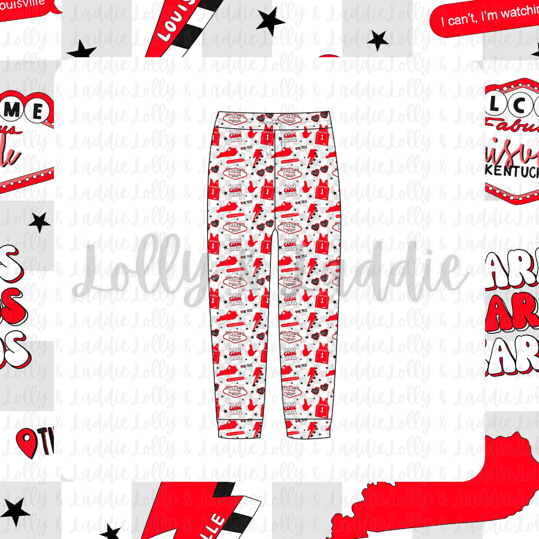 River City Red - Adult (Jogger Pants) (READY-TO-SHIP)