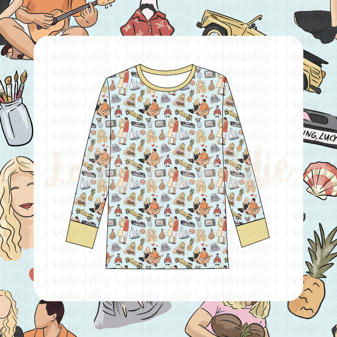 Aloha Again - Adult (Pajama Top) (READY-TO-SHIP)