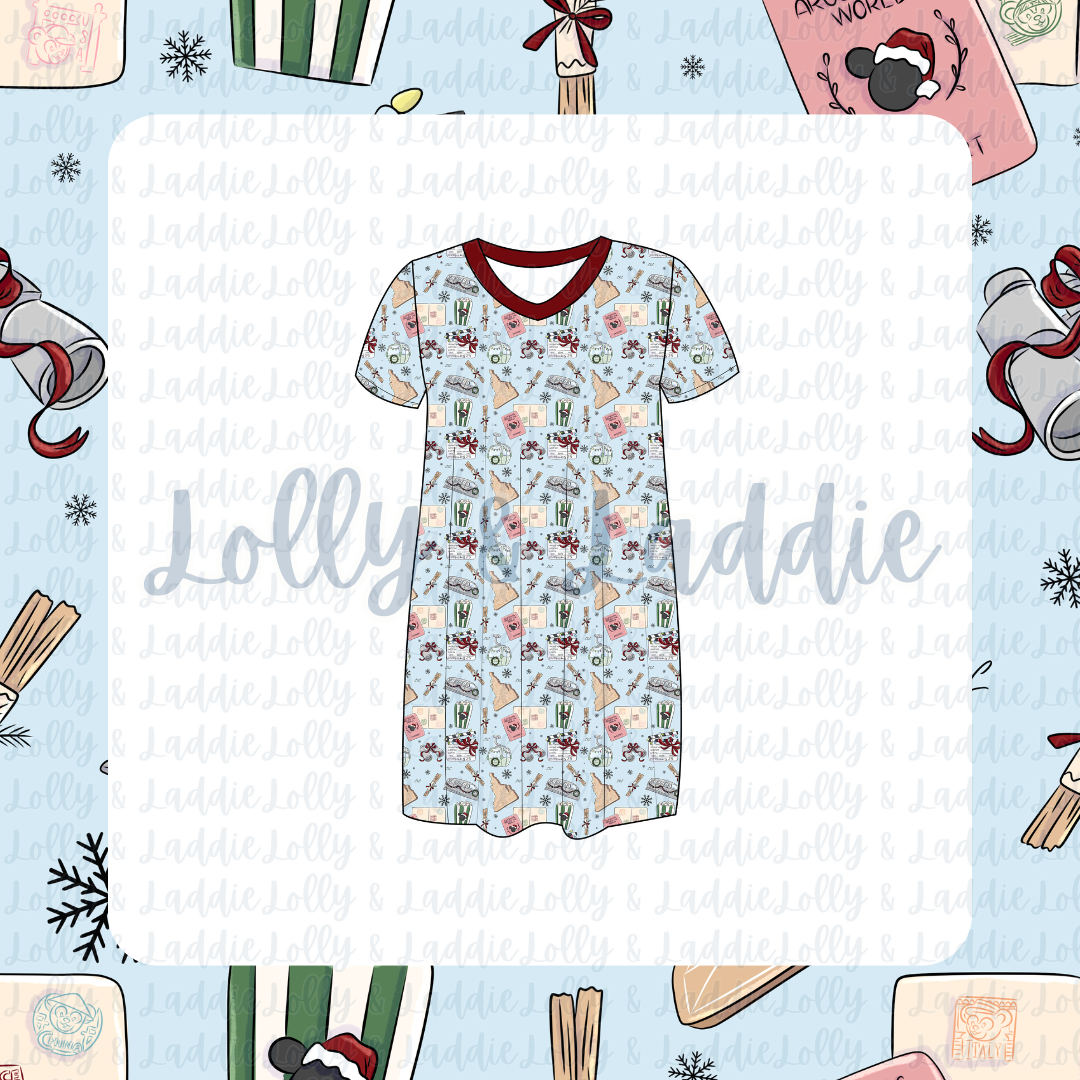 Holiday Main Street - Women’s Sleep Dress (PRE-ORDER)