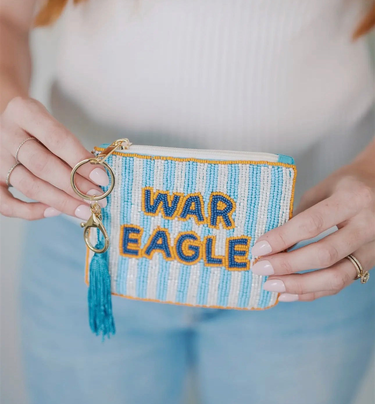 Beaded Coin Purse - Auburn University