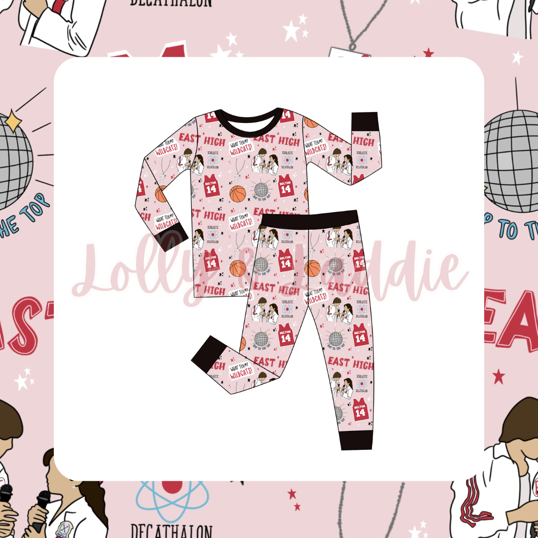 East High (Pink) - Kid Pant Set (OLD MANUFACTURER/FINAL SALE)