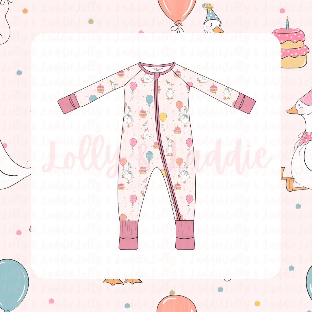 Flappy Birthday (Pink) - Sleeper (PRE-ORDER)