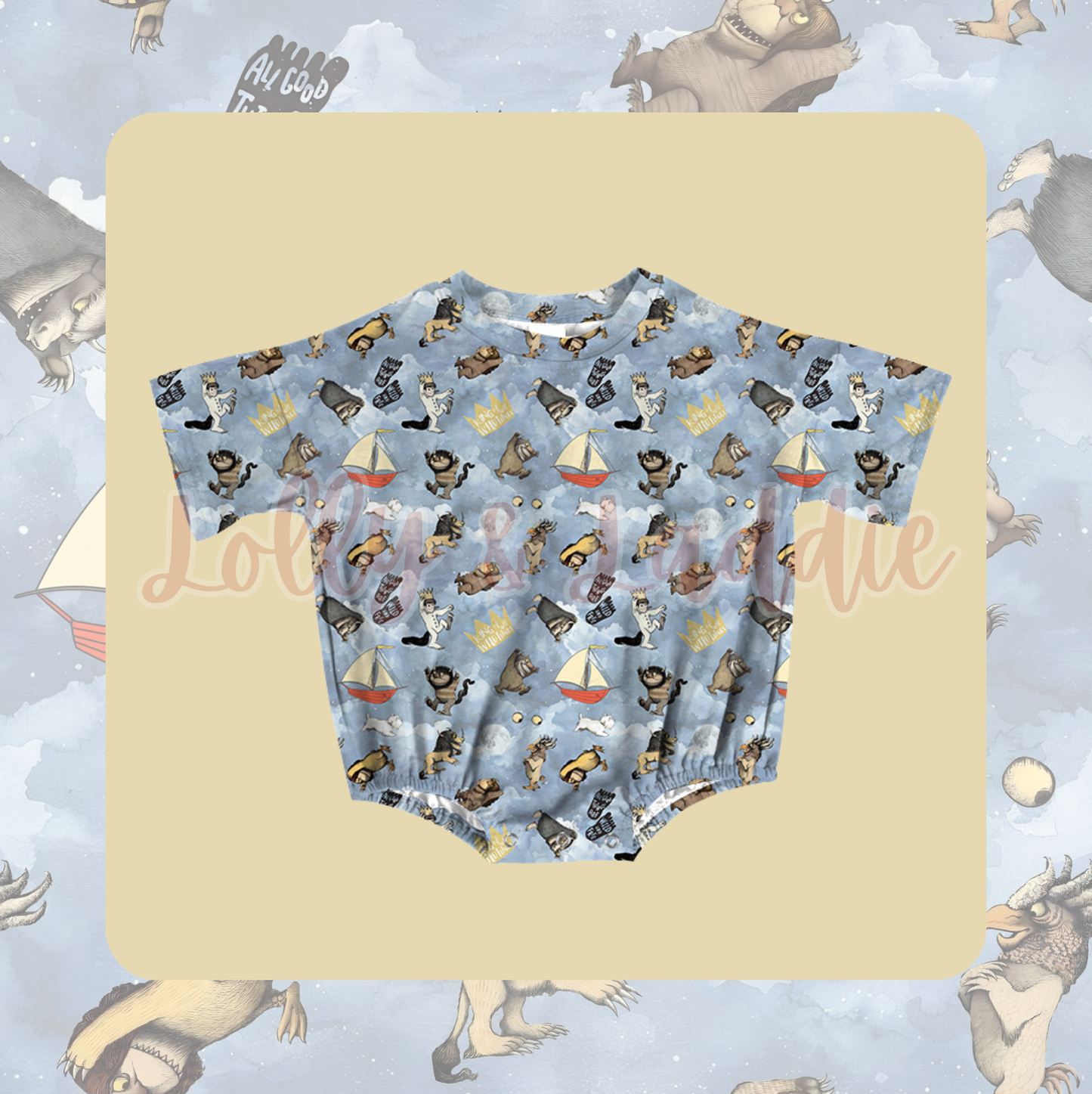 King Of All Wild Things - 9 Month T-Shirt Bubble Romper (OLD MANUFACTURER/FINAL SALE)