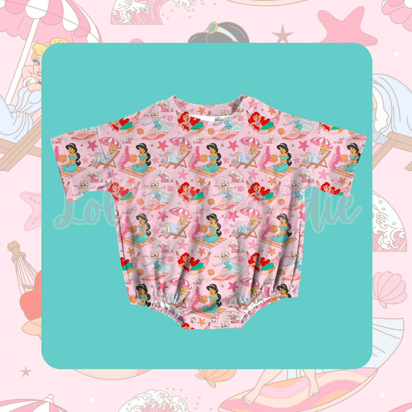 Beach Princess - 5T T-Shirt Bubble Romper (OLD MANUFACTURER/FINAL SALE)