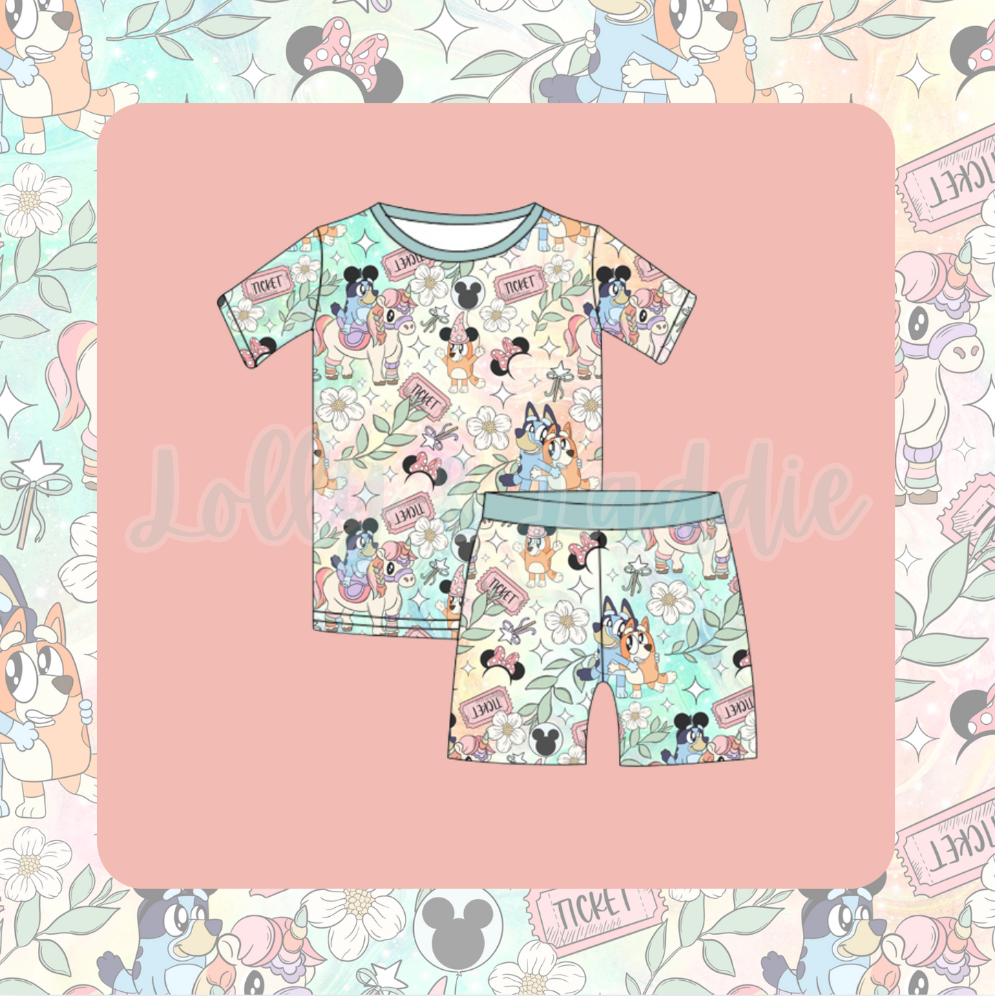 Get Your Ticket - Kid Short Set (OLD MANUFACTURER/FINAL SALE)