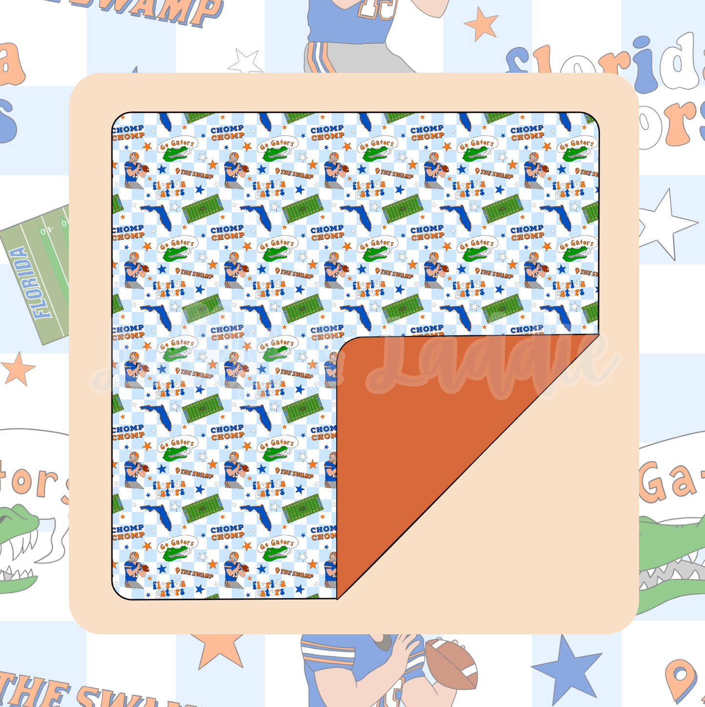 Go Gators (Blue) - 40x40 Blanket (OLD MANUFACTURER/FINAL SALE)