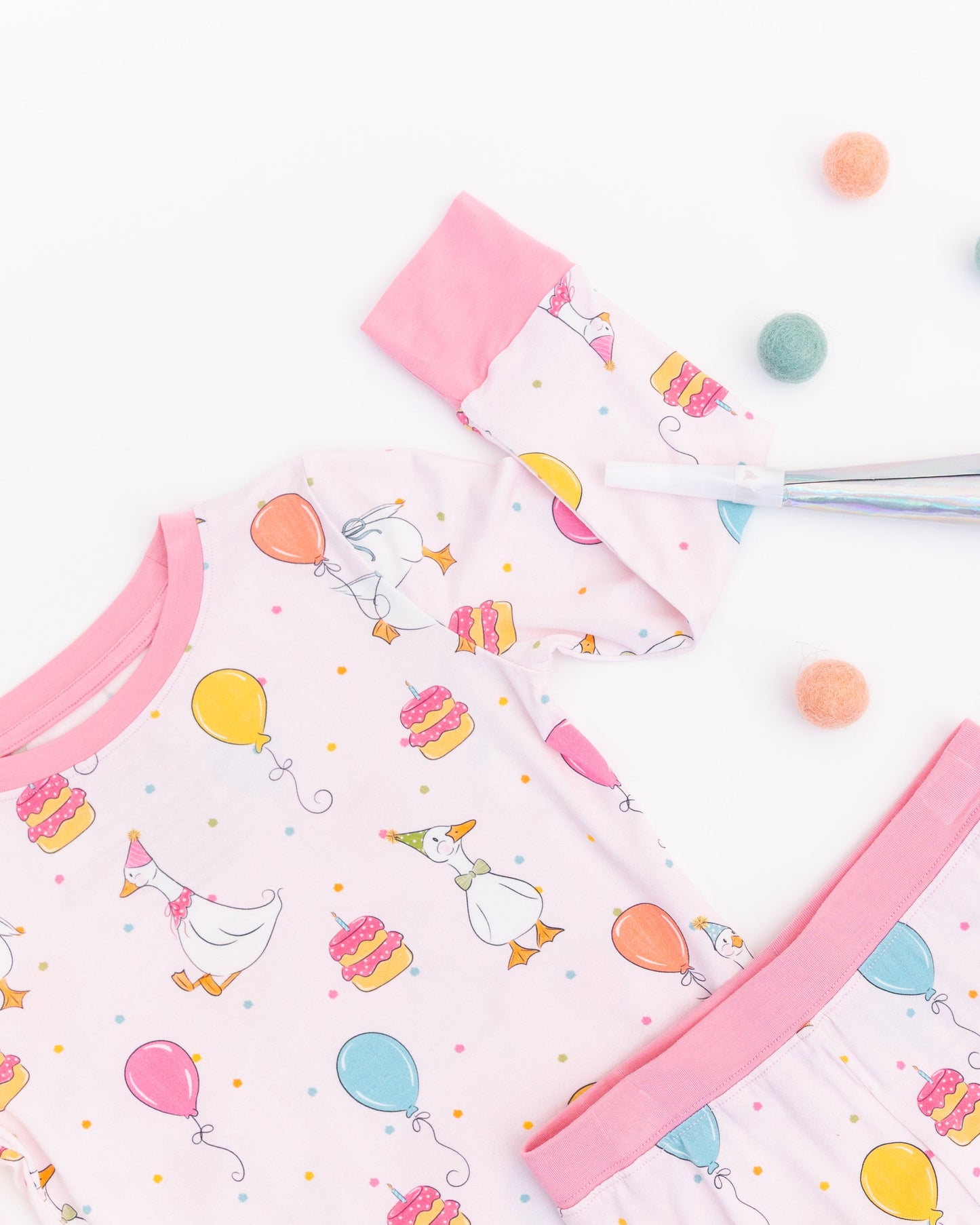 Flappy Birthday (Pink) - Kid (Pant Set) (READY-TO-SHIP)