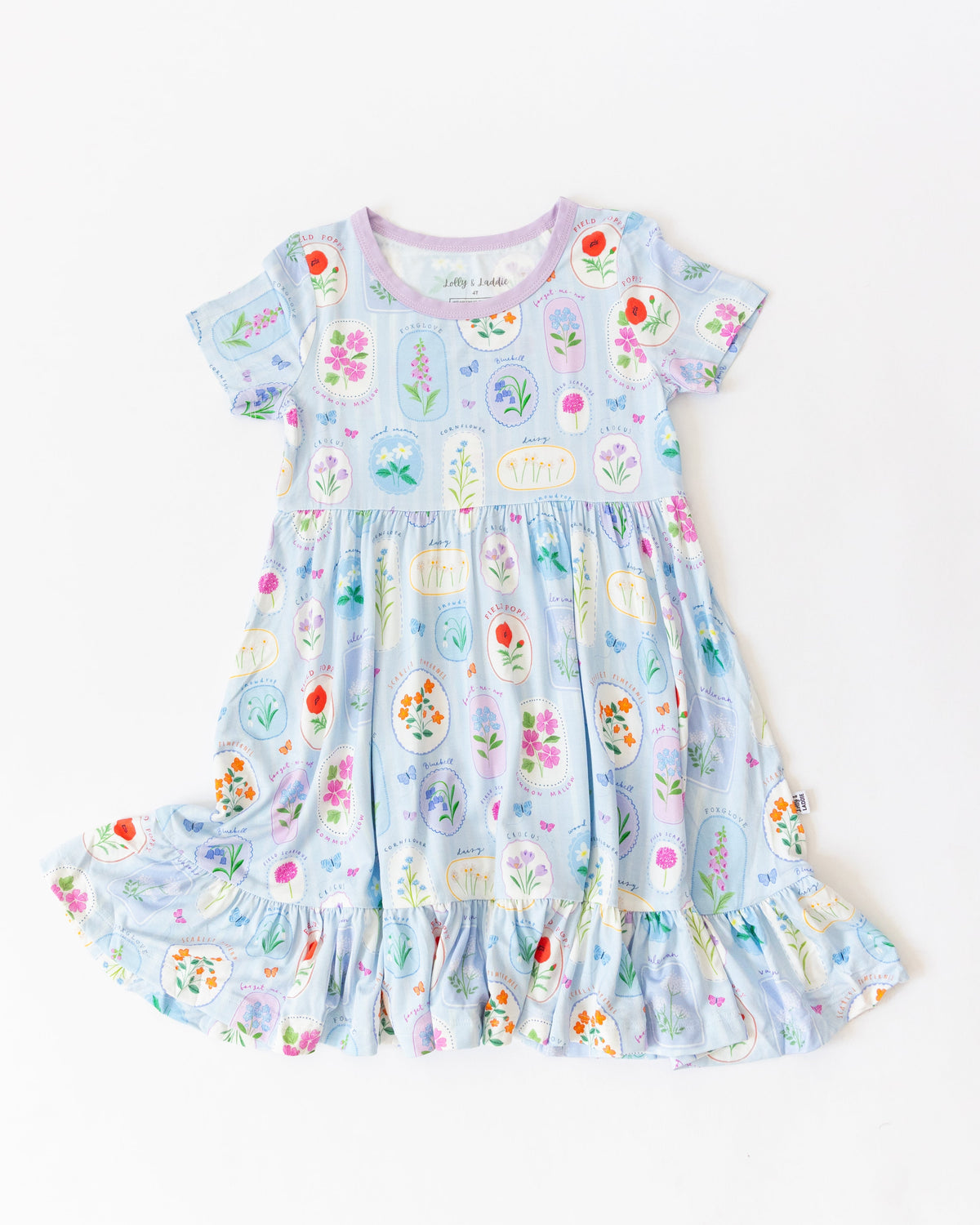 In Full Bloom - Short Sleeve Twirl Dress (READY-TO-SHIP)