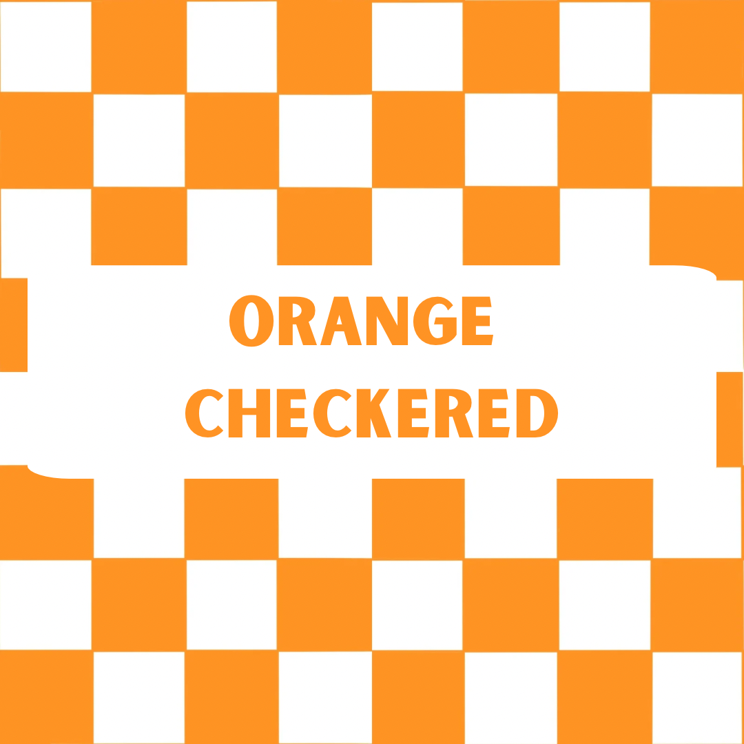 ORANGE CHECKERED