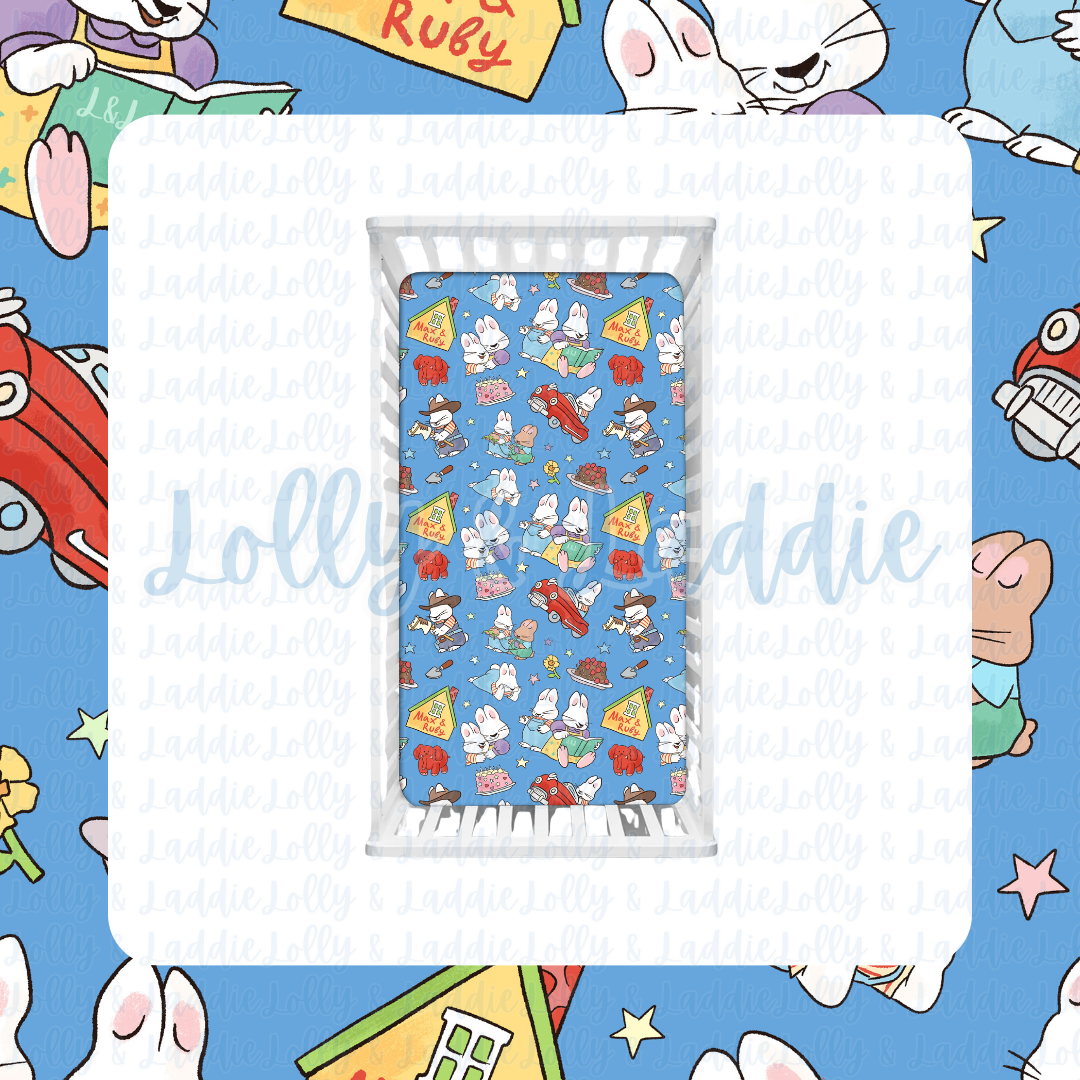 Bunny Business - Fitted Sheet (PRE-ORDER)