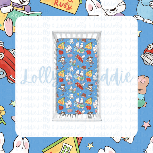 Bunny Business - Fitted Sheet (PRE-ORDER)