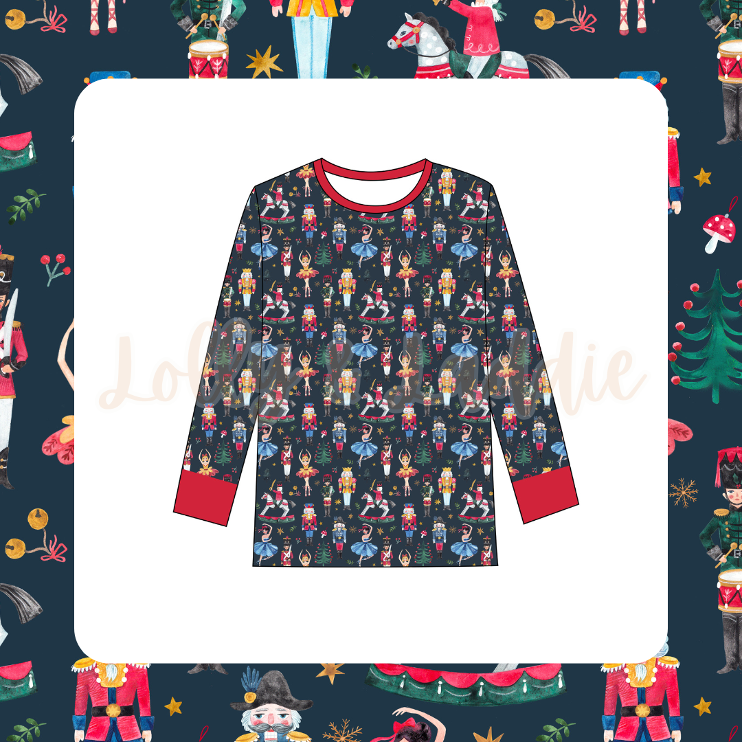 Toyland Twirl - Adult (Pajama Top) (READY-TO-SHIP)