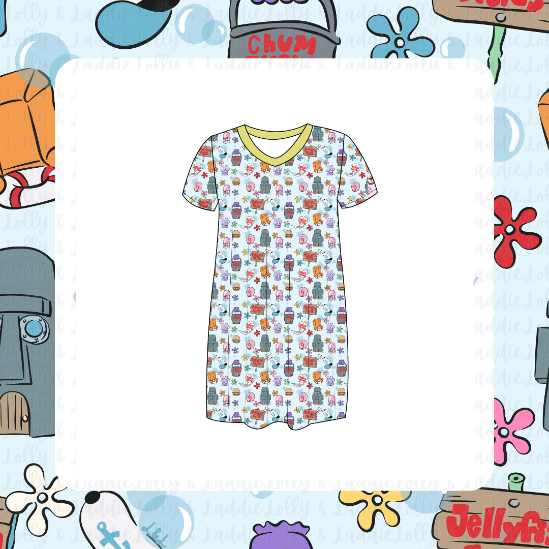 Nautical Nonsense - Women’s Sleep Dress