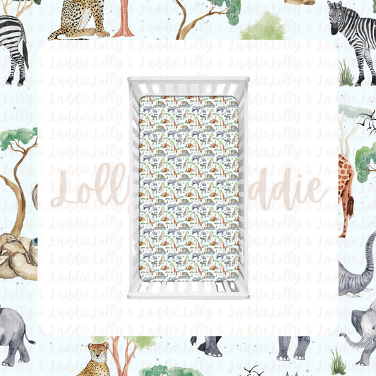 Safari Social - Fitted Sheet (READY-TO-SHIP)