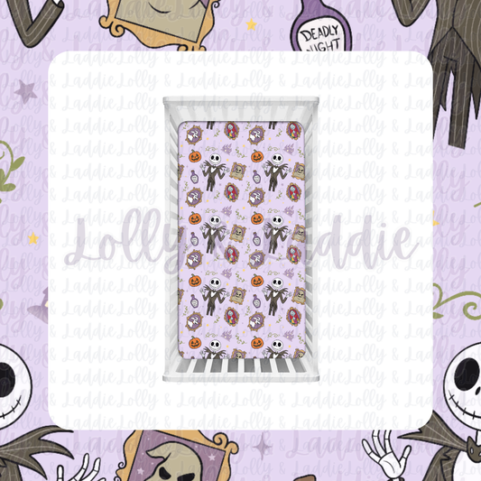 Holly Jolly Haunts - Crib Sheet (READY-TO-SHIP)