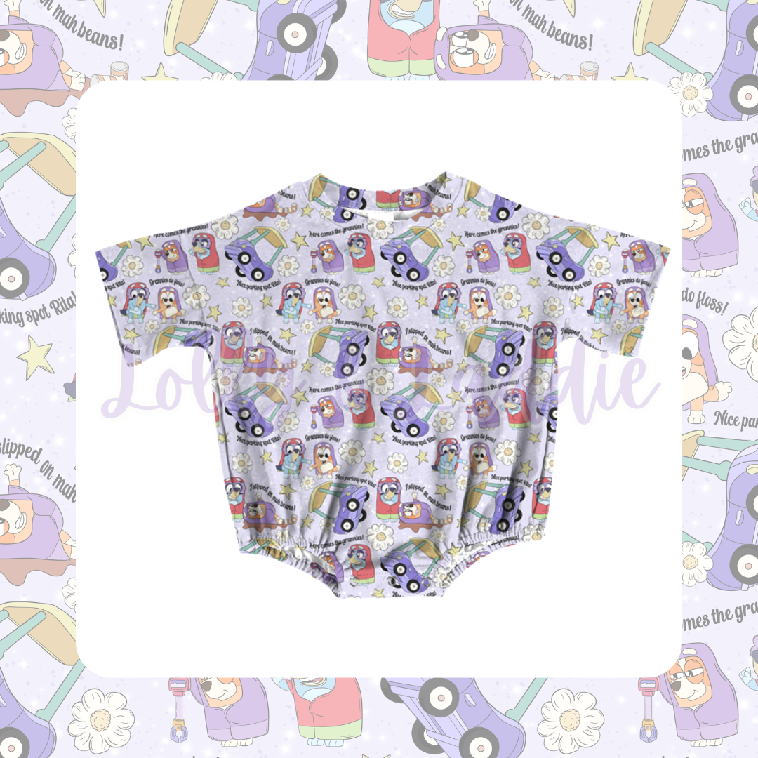 The Grannies - 12 Month T-Shirt Bubble Romper (OLD MANUFACTURER/FINAL SALE)